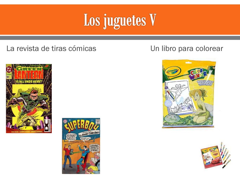 Los juguetes V La revista de tiras cómicas Un libro para colorear