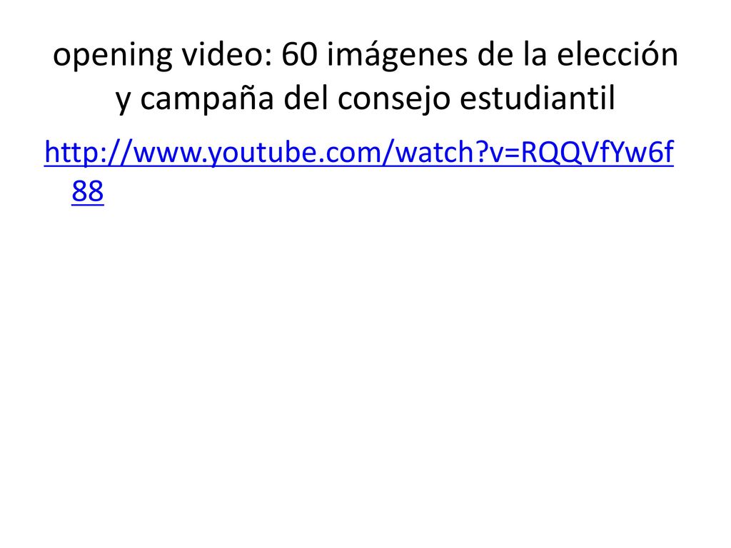 opening video: 60 imágenes de la elección y campaña del consejo estudiantil