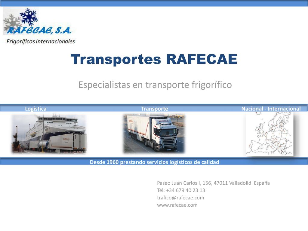 Especialistas en transporte frigorífico