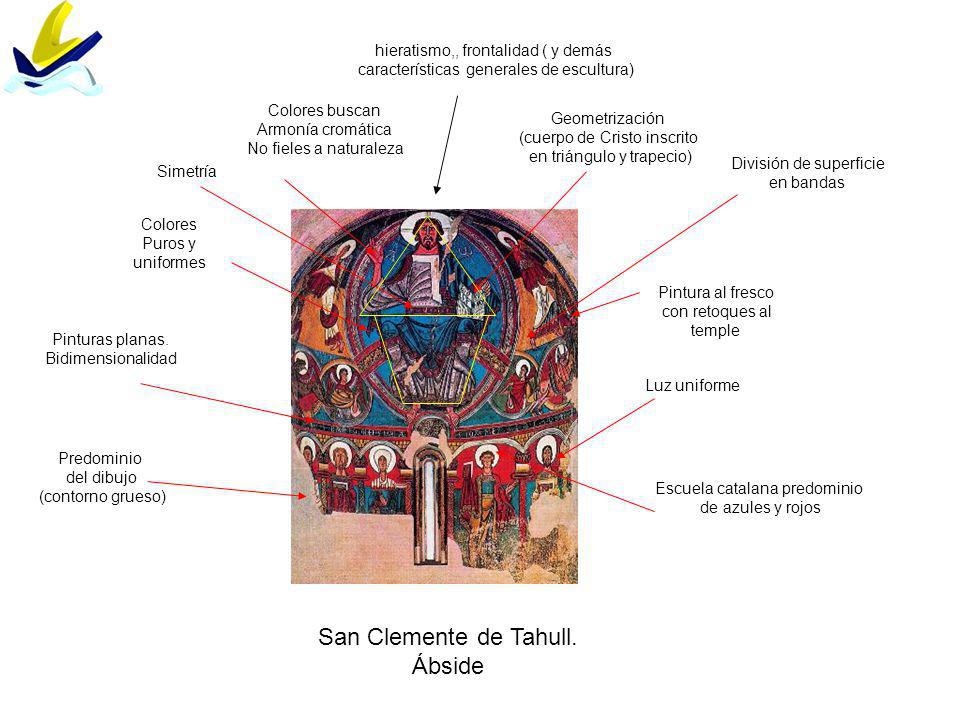 San Clemente de Tahull. Ábside hieratismo,, frontalidad ( y demás