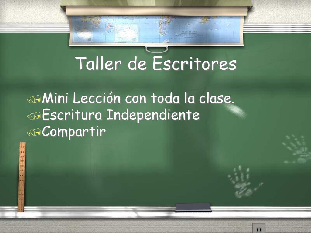 Taller de Escritores Mini Lección con toda la clase.