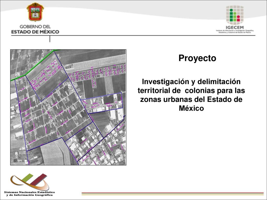 Proyecto Investigación y delimitación territorial de colonias para las zonas urbanas del Estado de México.