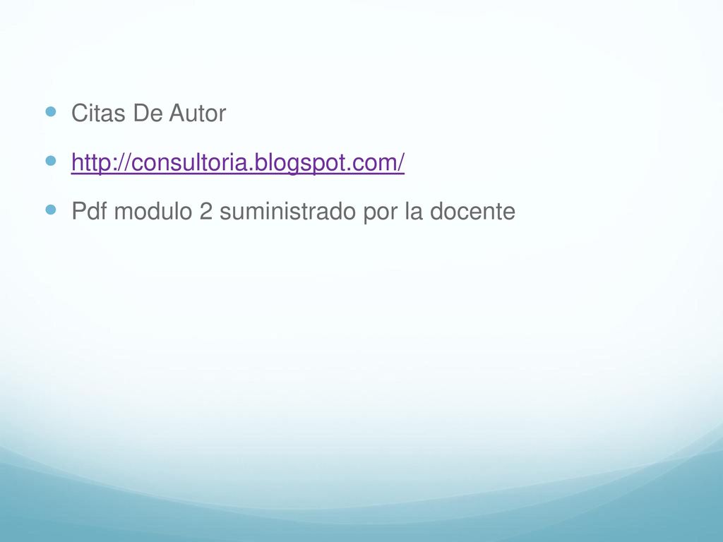 Citas De Autor   Pdf modulo 2 suministrado por la docente