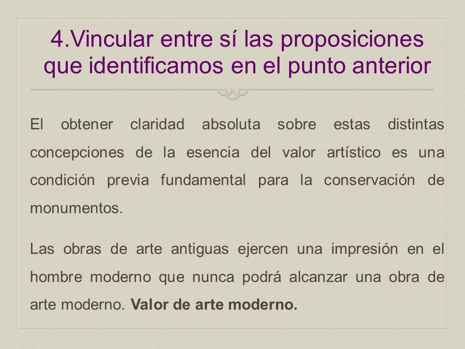 4.Vincular entre sí las proposiciones que identificamos en el punto anterior