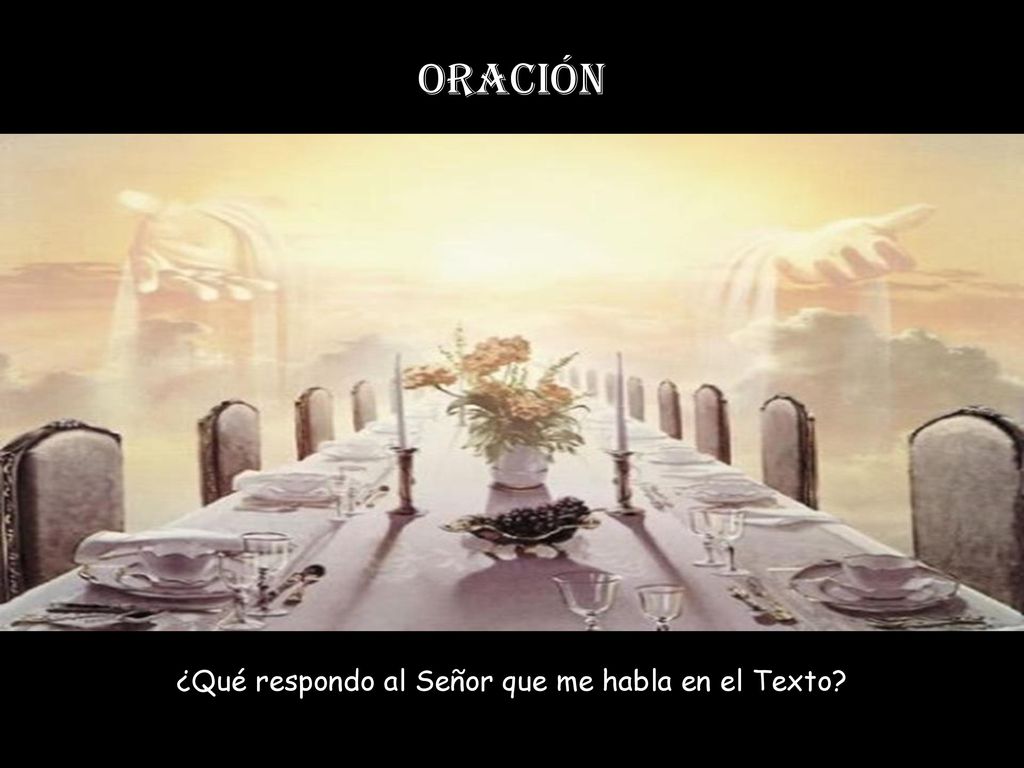 ¿Qué respondo al Señor que me habla en el Texto
