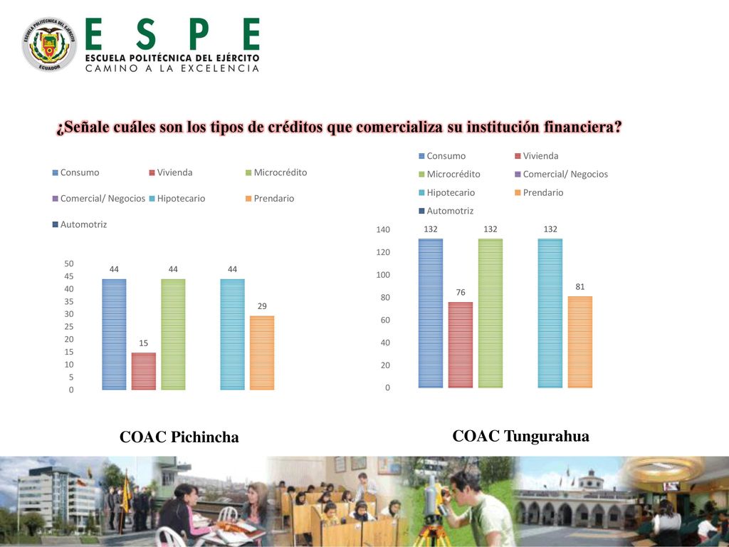 ¿Señale cuáles son los tipos de créditos que comercializa su institución financiera