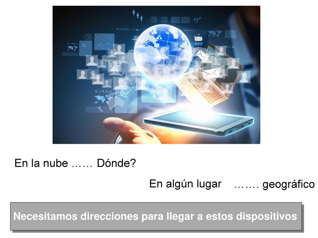 En la nube …… Dónde En algún lugar ……. geográfico