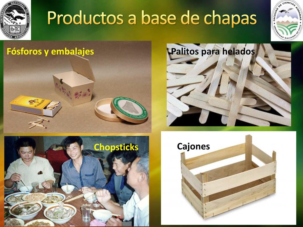 Productos a base de chapas