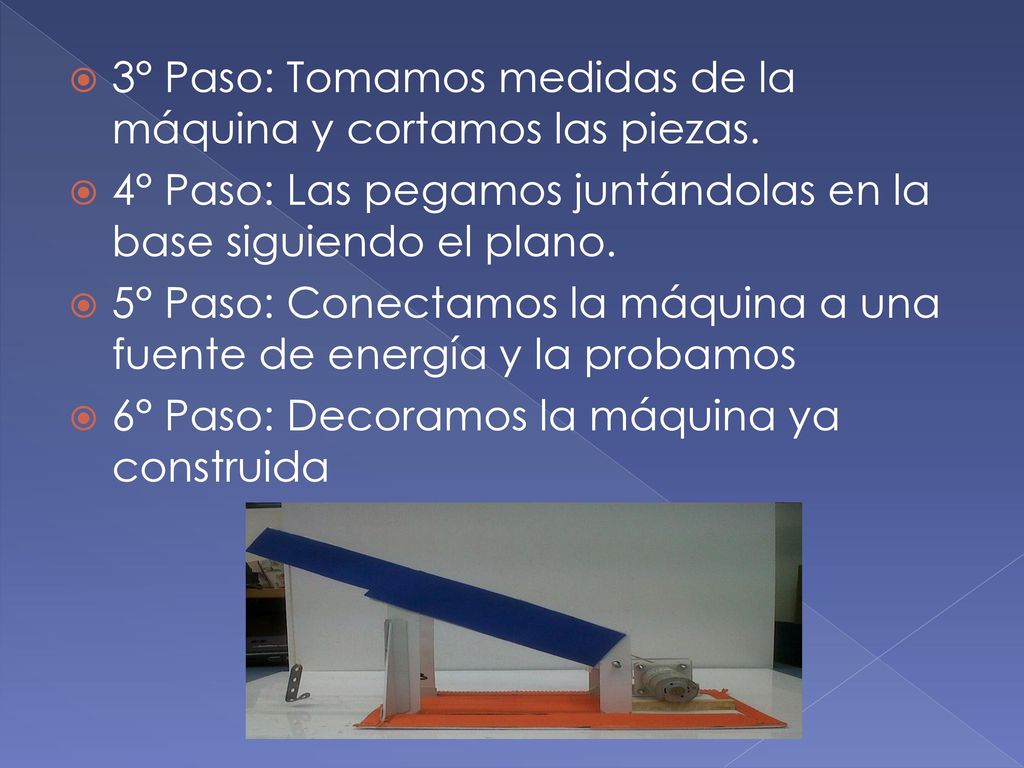 3° Paso: Tomamos medidas de la máquina y cortamos las piezas.
