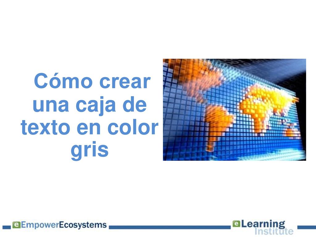 Cómo crear una caja de texto en color gris