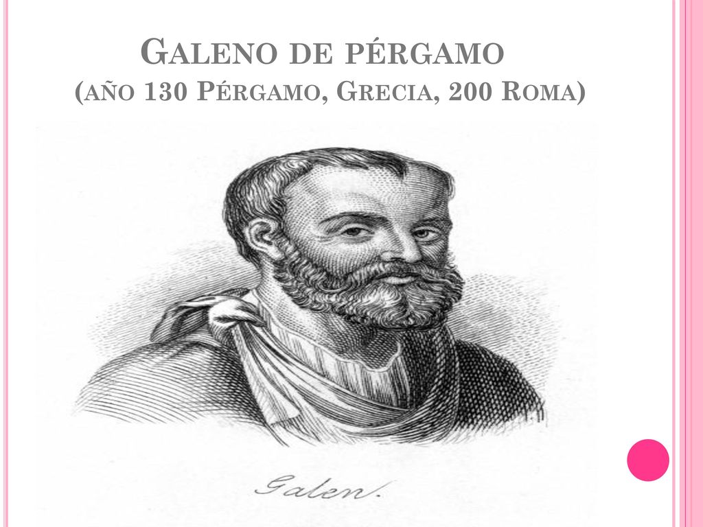 Galeno de pérgamo (año 130 Pérgamo, Grecia, 200 Roma)