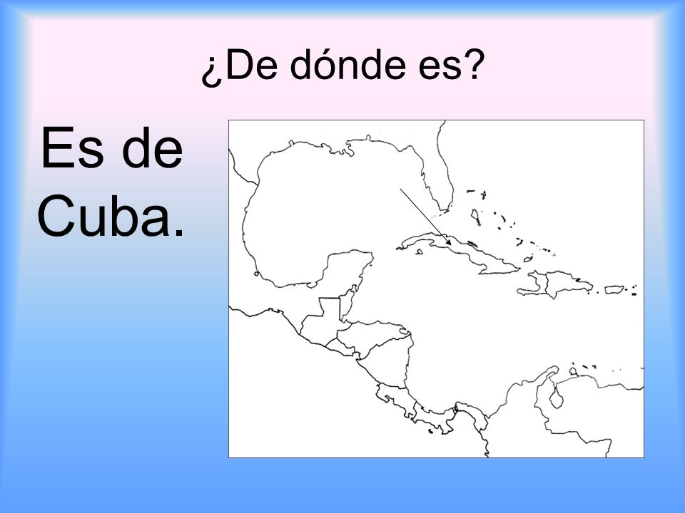 ¿De dónde es Es de Cuba.