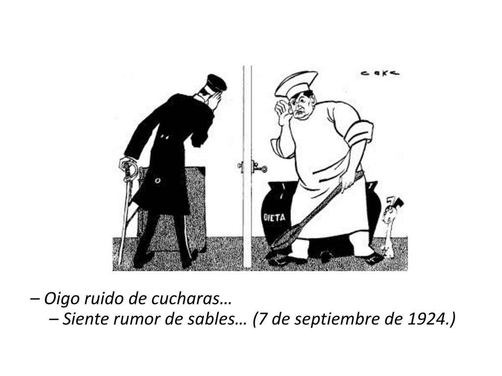 – Oigo ruido de cucharas… – Siente rumor de sables… (7 de septiembre de 1924.)