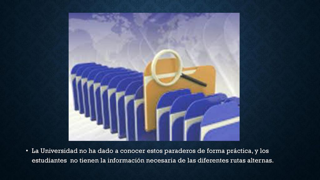 La Universidad no ha dado a conocer estos paraderos de forma práctica, y los estudiantes no tienen la información necesaria de las diferentes rutas alternas.