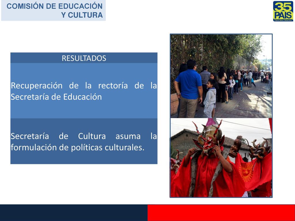 Recuperación de la rectoría de la Secretaría de Educación