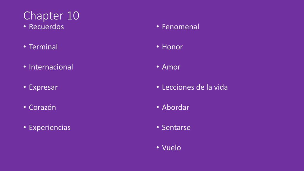 Chapter 10 Recuerdos Terminal Internacional Expresar Corazón