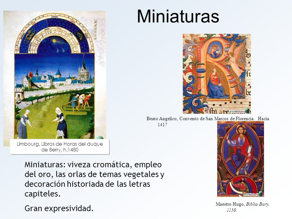 Limbourg, Libros de Horas del duque de Berry, h.1480
