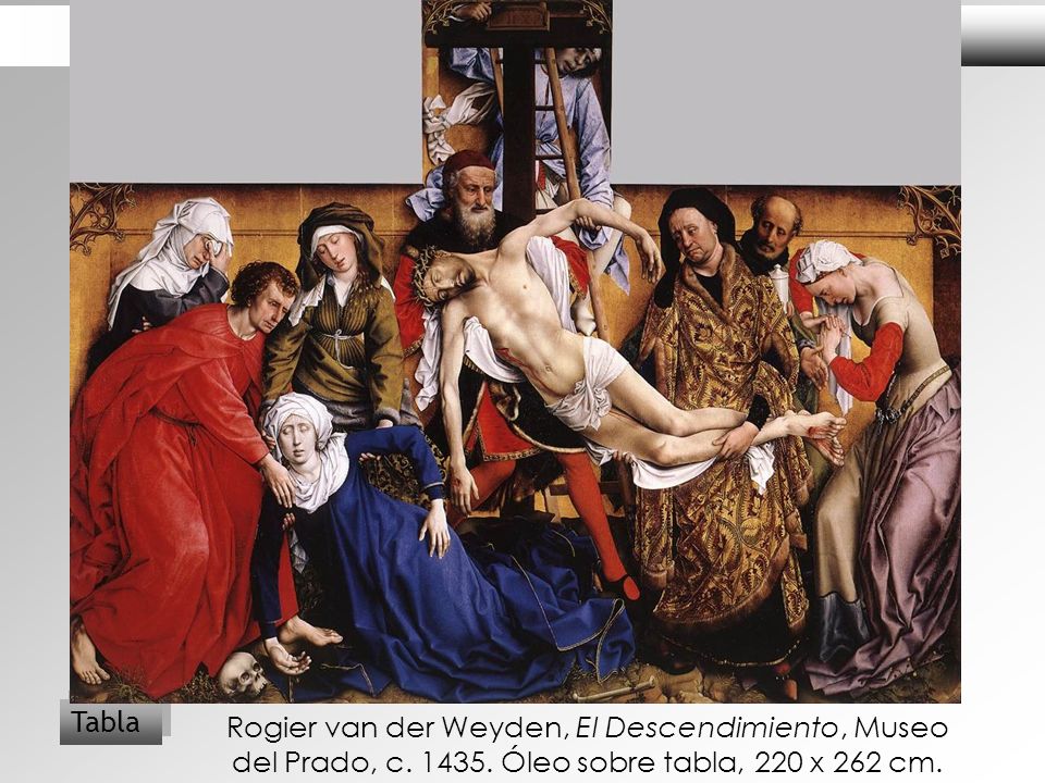 Tabla Rogier van der Weyden, El Descendimiento, Museo del Prado, c.