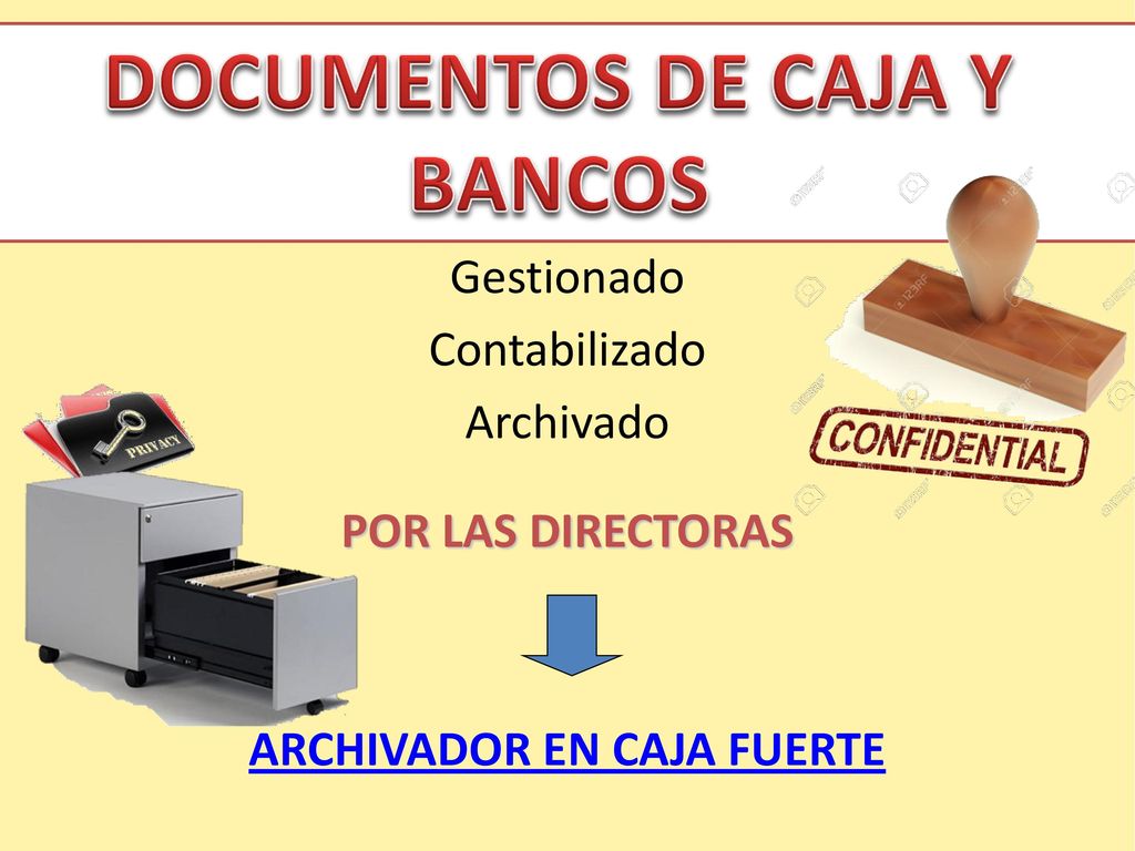 DOCUMENTOS DE CAJA Y BANCOS