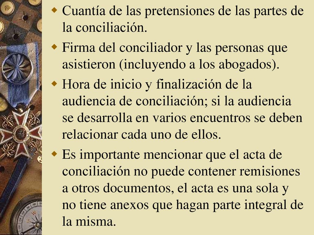 Cuantía de las pretensiones de las partes de la conciliación.