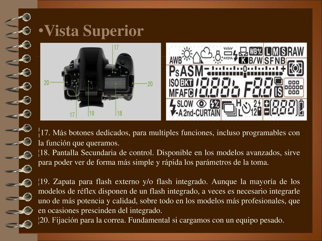 Vista Superior ¦17. Más botones dedicados, para multiples funciones, incluso programables con la función que queramos.