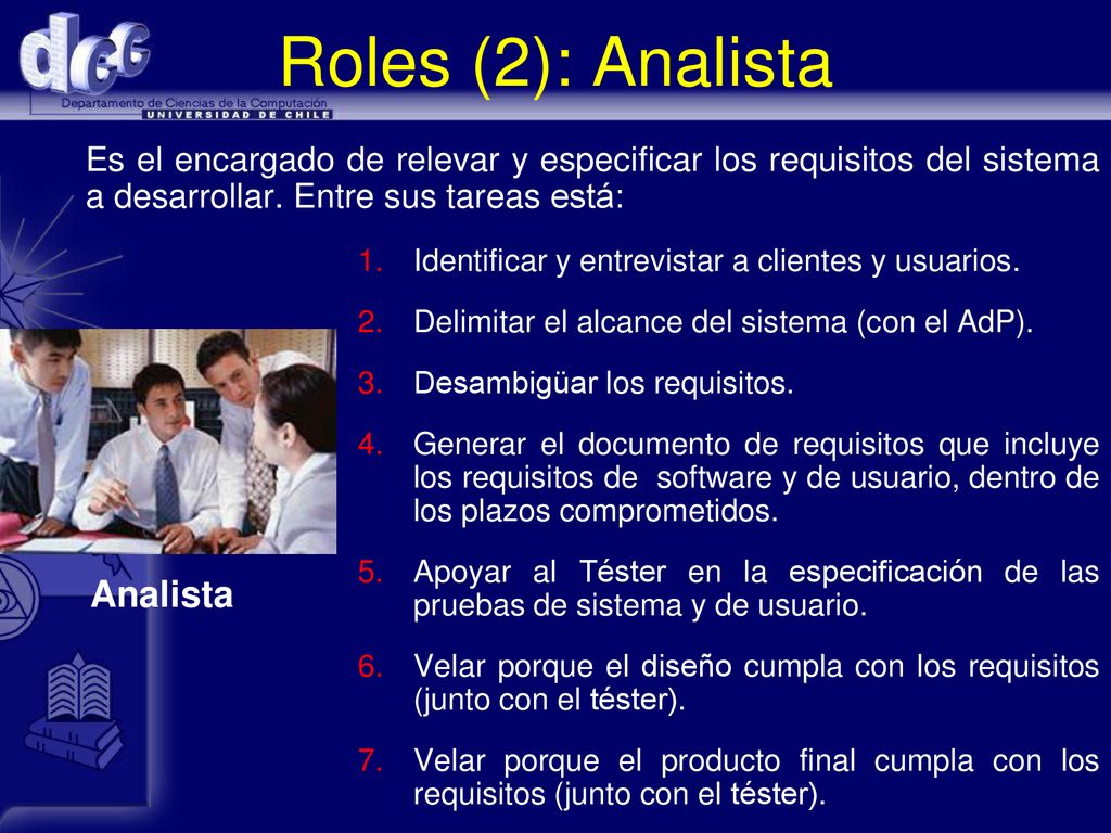 Roles (2): Analista Analista