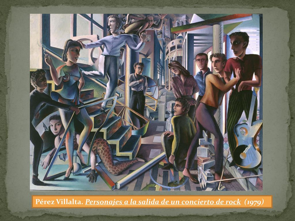 Pérez Villalta. Personajes a la salida de un concierto de rock (1979)