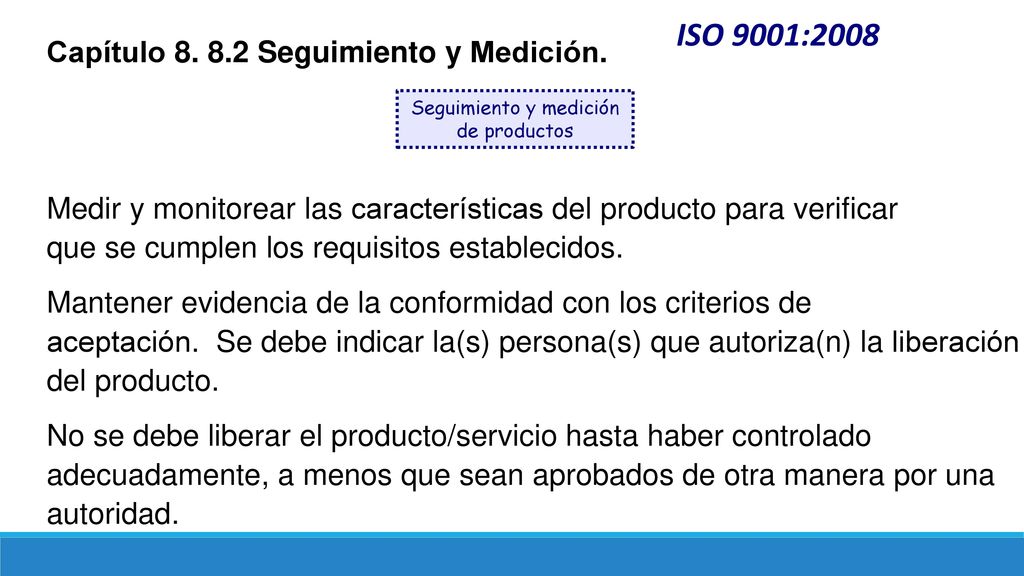 Seguimiento y medición de productos