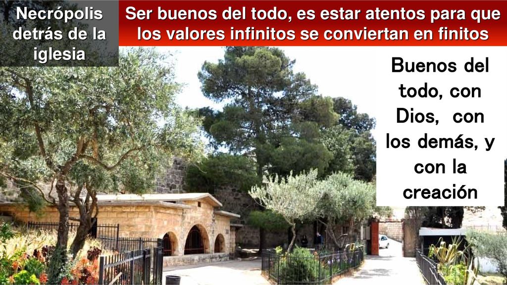 Buenos del todo, con Dios, con los demás, y con la creación