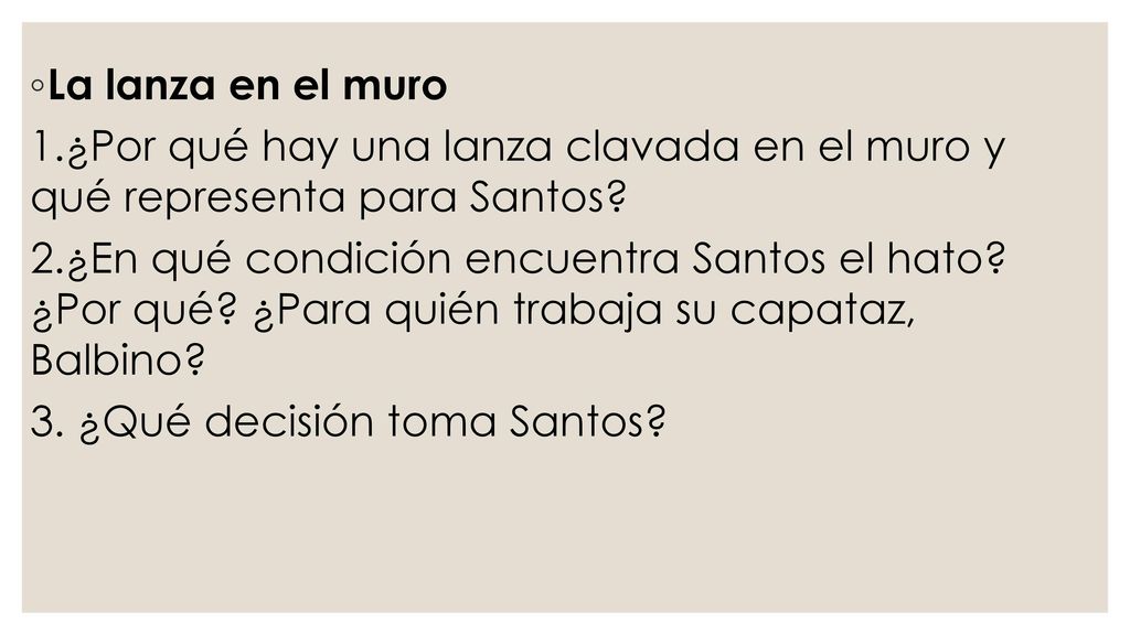 La lanza en el muro 1.¿Por qué hay una lanza clavada en el muro y qué representa para Santos
