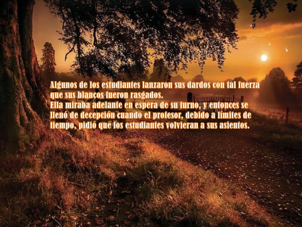 Algunos de los estudiantes lanzaron sus dardos con tal fuerza que sus blancos fueron rasgados.