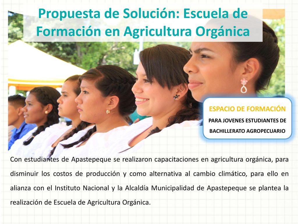 Propuesta de Solución: Escuela de Formación en Agricultura Orgánica