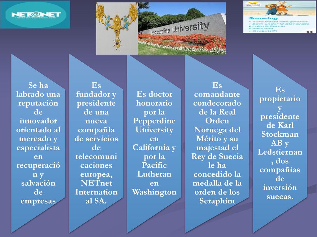 Se ha labrado una reputación de innovador orientado al mercado y especialista en recuperación y salvación de empresas