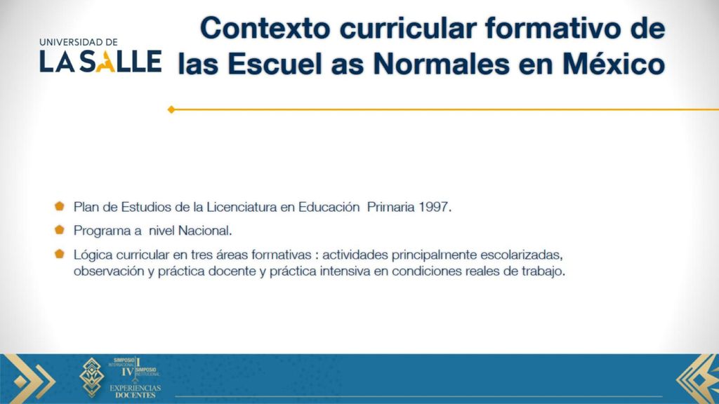 Contexto curricular formativo de las Escuel as Normales en México