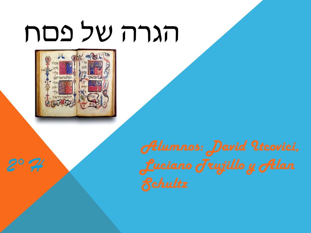 הגרה של פםח Alumnos: David Itcovici, Luciano Trujillo y Alan Schultz 2° H