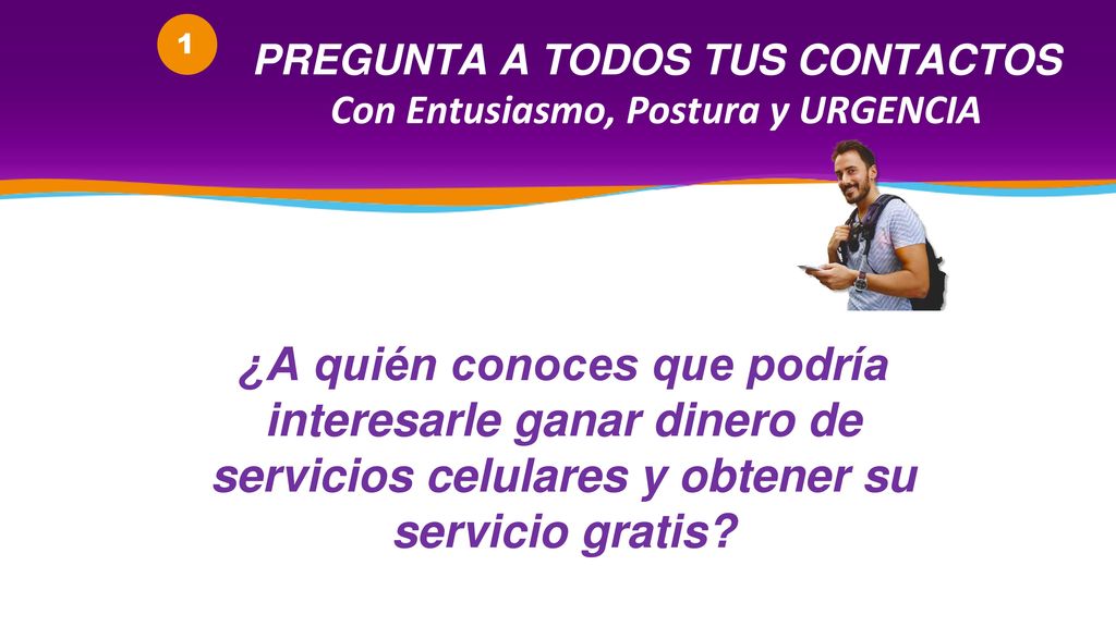 PREGUNTA A TODOS TUS CONTACTOS Con Entusiasmo, Postura y URGENCIA