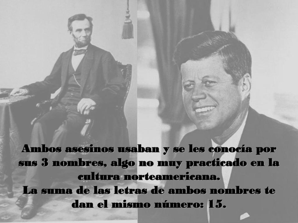 La suma de las letras de ambos nombres te dan el mismo número: 15.
