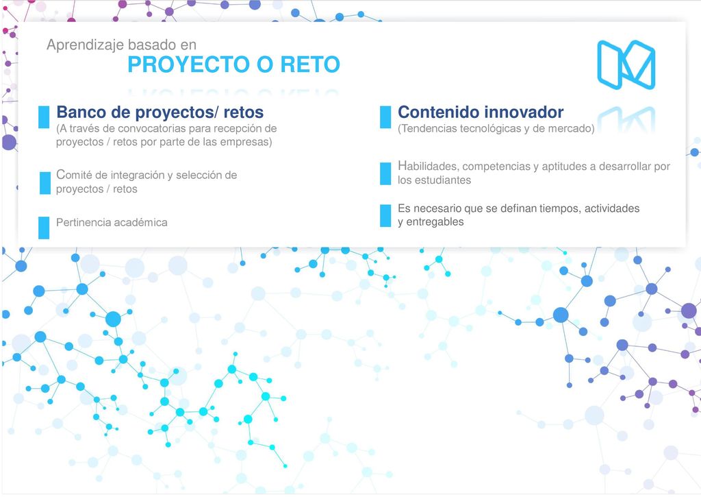 PROYECTO O RETO Banco de proyectos/ retos Contenido innovador
