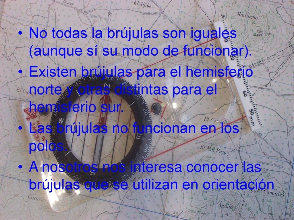 No todas la brújulas son iguales (aunque sí su modo de funcionar).