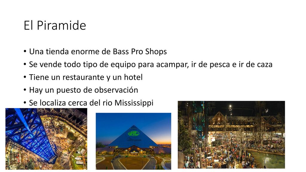 El Piramide Una tienda enorme de Bass Pro Shops