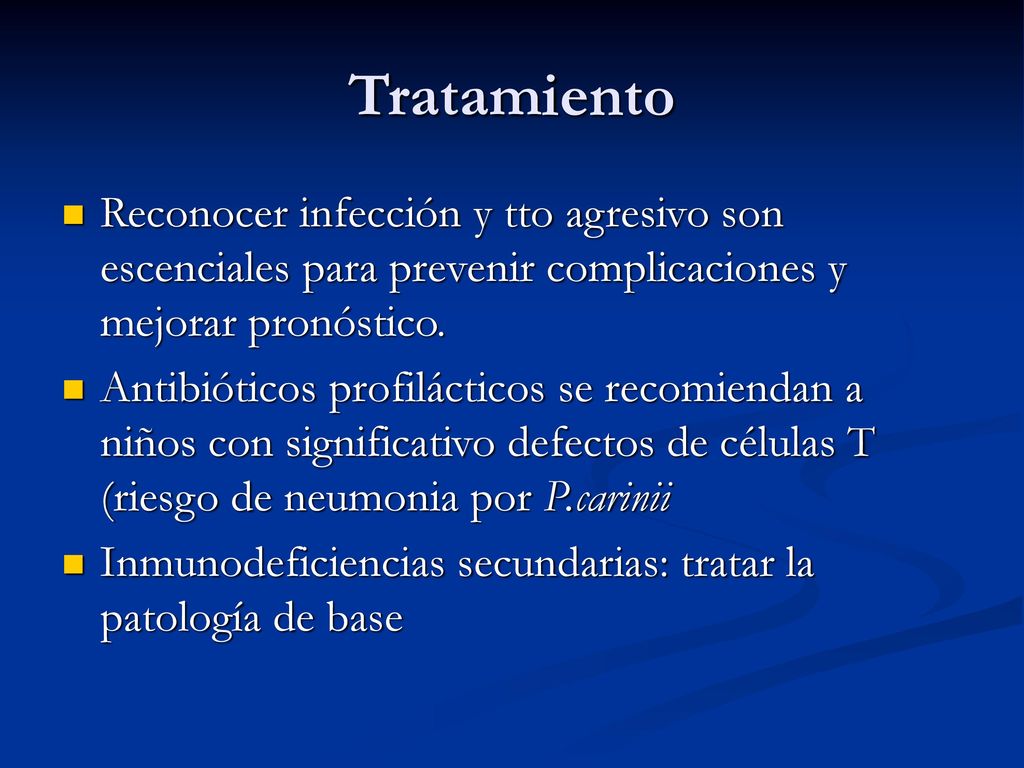 Tratamiento Reconocer infección y tto agresivo son escenciales para prevenir complicaciones y mejorar pronóstico.