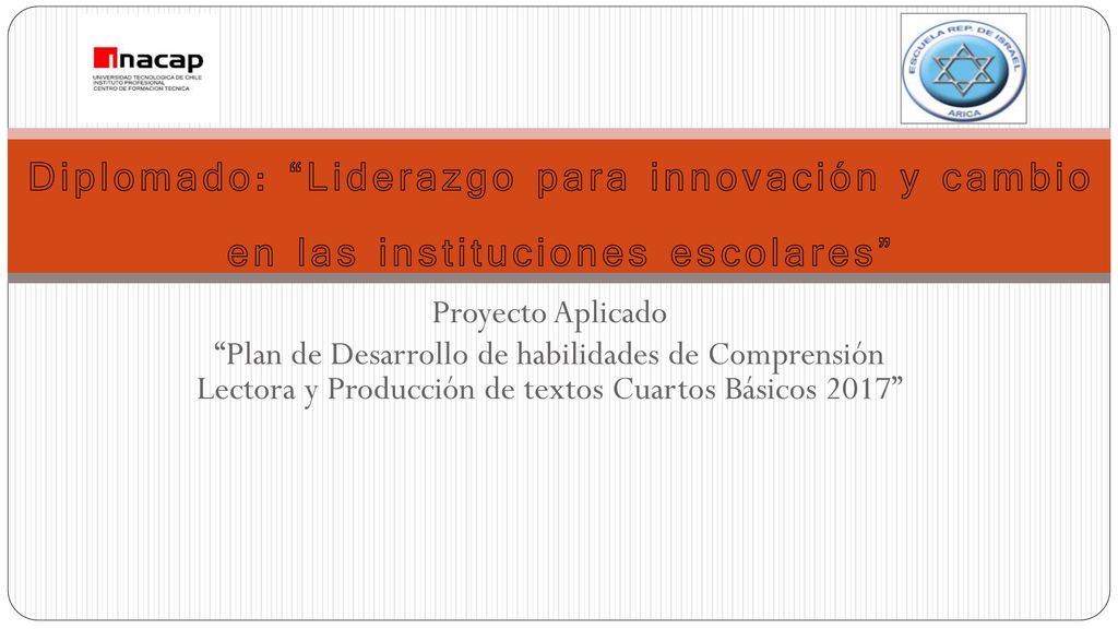Diplomado: Liderazgo para innovación y cambio en las instituciones escolares
