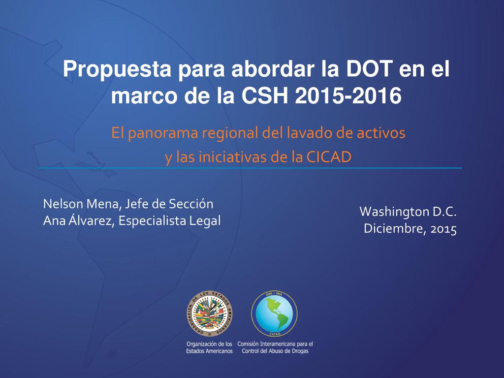 Propuesta para abordar la DOT en el marco de la CSH