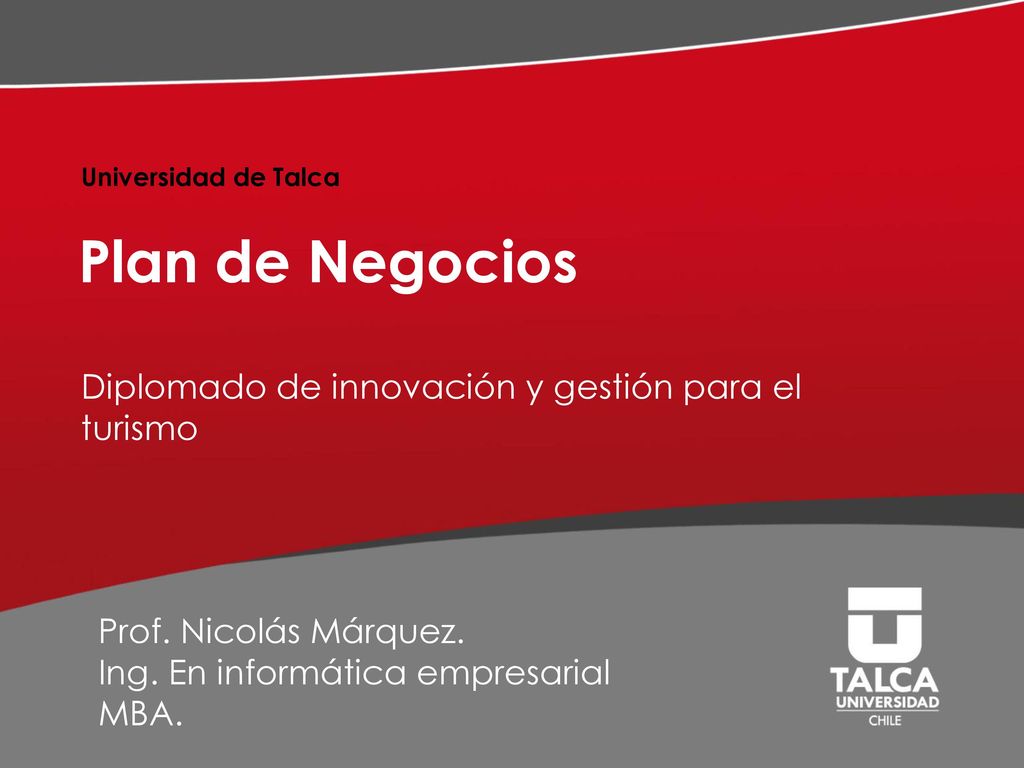 Plan de Negocios Diplomado de innovación y gestión para el turismo