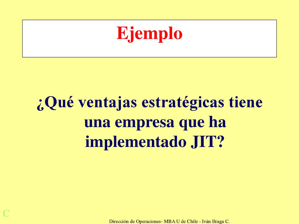 ¿Qué ventajas estratégicas tiene una empresa que ha implementado JIT