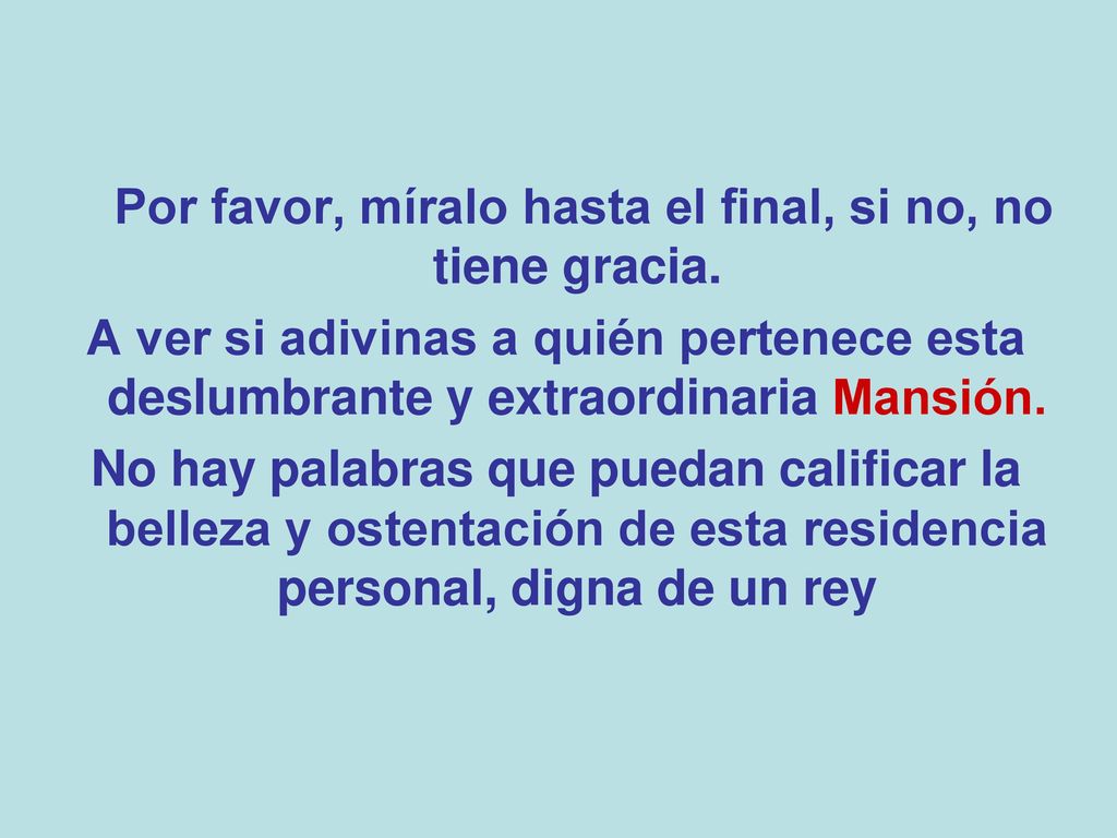 Por favor, míralo hasta el final, si no, no tiene gracia.