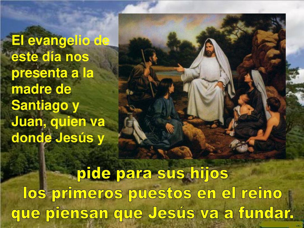 los primeros puestos en el reino que piensan que Jesús va a fundar.