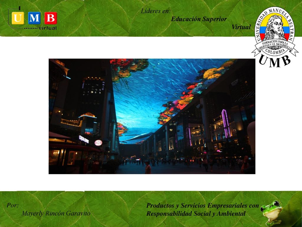 Líderes en: Educación Superior. Virtual. Por: Mayerly Rincón Garavito. Productos y Servicios Empresariales con.
