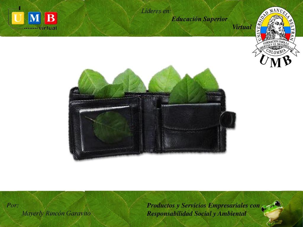 Líderes en: Educación Superior. Virtual. Por: Mayerly Rincón Garavito. Productos y Servicios Empresariales con.