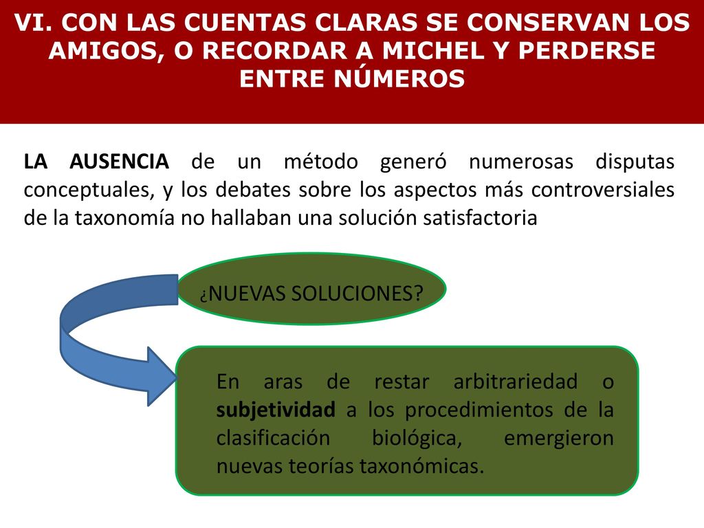 VI. CON LAS CUENTAS CLARAS SE CONSERVAN LOS AMIGOS, O RECORDAR A MICHEL Y PERDERSE ENTRE NÚMEROS